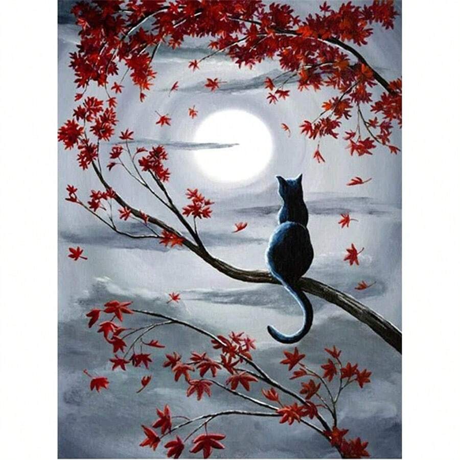 SNA 2025 New Style Animal Patterns Cat Printed 11CT Cross Stitch Patterns DIY Embroidery Craft Painting Handicraft Needlework Promotions Christmas Gift