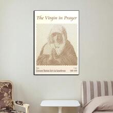 1pc Pop Modern Wall Arts Posters Minimalist Abstract Portrait Art Canvas Printing Posters Dormitory Living Room Bedroom Home Decoration (Unframed-Style)