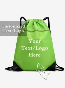 Custom Drawstring Bag, Large Capacity Sports Gym Bag, New Style Backpack, Waterproof Backpack, Solid Color, Lightweight, Portable, Multifunctional Backpack, Reinforced And Drawstring Closure, Suitable For DIY Backpack - Multicolor - View 10