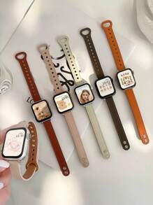 1 件女式时尚超薄皮革表带兼容 Apple Watch 表带 44 毫米 45 毫米 49 毫米 38 毫米 40 毫米 41 毫米 46 毫米 42 毫米兼容 Apple Watch Series 10 9 Ultra 8 7 6 Se 5 4 3 2 1 - 38/40/41/S10-42mm - 查看 14