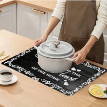 1 pièce de tapis de préservation en silicone antidérapant. Tapis protecteur polyvalent pour cuisinière, cafetière, machine à laver, tapis de séchage d'évier, décoration de maison et de cuisine, résistant à la chaleur, housse de plaque de cuisson électrique