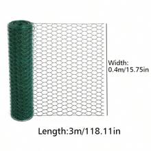 1卷铁丝鸡笼网卷，用于植物保护和DIY花卉工艺品 - 用于家庭和花园装饰的多用途围栏网，易切花支撑网格。塑料涂层铁丝，艺术用品，插花和婚礼装饰 - 彩色 - 查看 15
