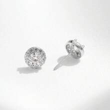 2 件 S925 纯银 1 克拉莫桑石镶钻优雅耳环 - 時尚 - 查看 8