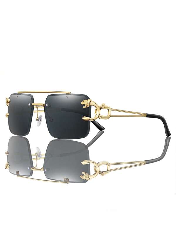 TAMWY Women's Minimalist Chic Square Frame Fashion Glasses, Casual Vacation For Summer Beach Vacation,Outdoor,Travel
