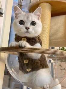 可爱ins风宠物服装，秋冬款狗狗猫咪保暖羊毛背心外套