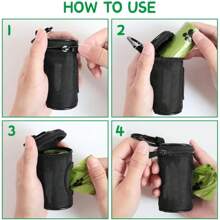 Portable Outdoor Dog Poop Bag Holder - Multi-Color Pet Waste Dispenser , Comfortable And Durable Poo Bag Dispenser For Walking, Hiking, Camping Essential Walking Accessory,Pink Blue Black Grey Green. - Multicolor - View 10