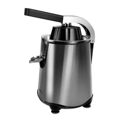 ostarkdom 400ml Electric Orange Or Lemon Juicer, Made Of Stainless Steel, With Transparent Funnel, Stainless Steel Filter, AS Funnel And Anti-Drip Spout, 600W, 230V