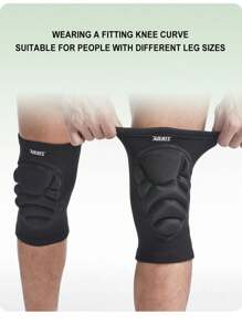 1 对 AOLIKES 运动泡沫护膝，防撞垫，适用于排球、街舞、滑雪等运动的膝盖保护，健身房配件膝盖支撑