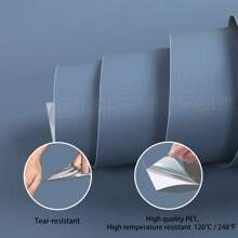 1 卷简约海军蓝色即剥即贴壁纸,防水防潮接触纸,可拆卸和重复使用,40/60/80 厘米宽,适用于卧室、餐厅、客厅电视背景、厨柜、桌子、书架、家具翻新 - 藏蓝色 - 查看 11