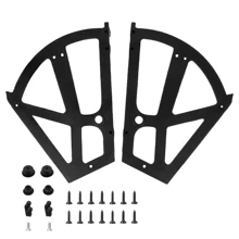 2pcs Shoe Drawer Hinges, Shoe Rack Hinges, Home Furniture Shoe Drawer Cabinet Hinges, Turn Plate Frame Rotating Accessories - Black - View 9