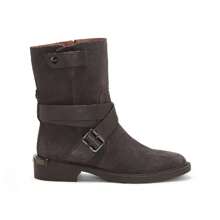Louise Et Cie Tandy  BURNT TAWNY  Moto Round Toe Block Heel Ankle Bootie Boots - STORM GREY - View 2