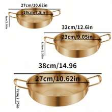 Stainless Steel Soup Pot, Korean Ramen Pot, Seafood Pot, Suitable For Induction Cooktop, Electric Stove, Cooking Instant Noodles, Hot Pot