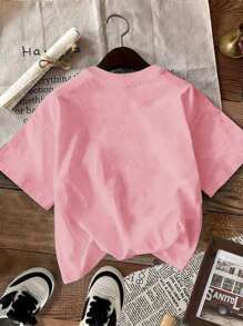 Casual T-shirt met ronde hals en korte mouwen voor dames met bananenprint, zomerse uitgaans-/cluboutfit