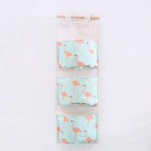 1 Bolsa de almacenamiento multifuncional montada en la pared - Percha con 3 bolsillos espaciosos, caja de almacenamiento multifuncional para armario, dormitorio, baño, dormitorio estudiantil, bolsa colgante para libros, bolsa de almacenamiento para el desorden del dormitorio, el regalo perfecto para la familia, la abuela y la madre