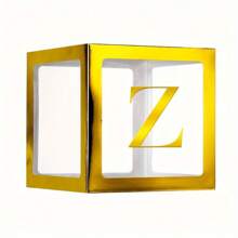 1个透明信箱式生日婚礼定制名字气球盒,适合一周岁生日派对装饰,可印制“亲爱的/甜心/宝贝”字样,也可用于圣诞节装饰,大号透明盒,适用于节日派对装饰、家居装饰、壁炉装饰、淋浴间装饰等。 - 金色 - 查看 22