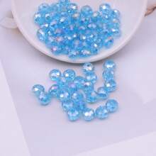 50 件 8 毫米闪亮水晶玻璃珠,直孔,适用于手链、手机吊饰、串珠链、服装配饰、手工 DIY 珠宝制作 - 爆閃圓珠 - 查看 16