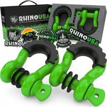 Rhino USA 3/4" D-Ring Shackle Set (2-Pack) - 41,850lb Break Strength