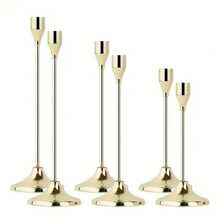 Elegant Cast Iron Candle Holder, Single Stem Metal Desktop Decor, Suitable For Candlelight Dinner, Christmas, Halloween, Anniversary, Wedding, Home And Hotel Decor, Birthday Gift (Candles Not Included) Gifts Graduation