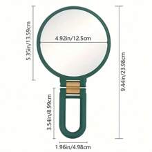 1pc 50X/40X/30X Handheld Magnifier, Double-Sided Mirror + Tweezers, 1X/40X Zoom, 360° Adjustable Handle, Foldable Travel Makeup Mirror, Handheld & Stand Design, Portable For Travel, Suitable For Daily Makeup, Shaving, Eyebrow Grooming, Great Gift - Multicolor - View 12