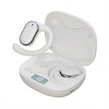 NEW SENYANG 新款森阳真无线贴耳式音乐挂耳式耳机运动耳塞舒适视频TWS HIFI杜比重低音立体声高清通话耳机适用于安卓手机游戏耳机情侣音乐智能耳机