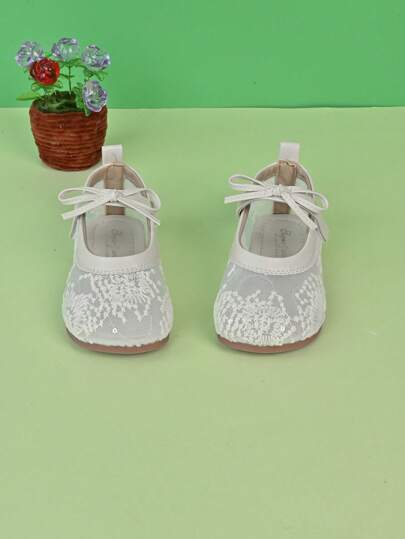 1 par de zapatos planos de malla transpirable para niñas, adecuados para todo tipo de clima, para viajes y uso casual