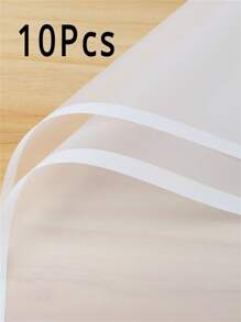 10Pcs Translucent Flower Bouquet Wrapping Paper Korean Flower Wrapping Paper, Jelly Film Waterproof Flower Shop Wrapping Paper Material, DIY Gift Wrapping Paper, Holiday, Wedding, Graduation Season, Birthday Flower Shop Materials. - Multicolor - View 22