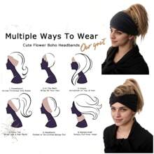 1/4/6pcs Bohemian Style Anti-Slip Yoga Headband For Women, Breathable Criss-Cross Design, Essential For Fitness & Holiday Sports