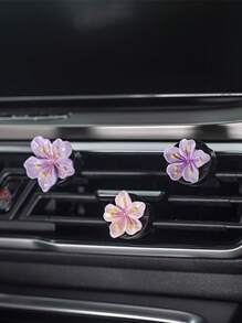 2pcs Beautiful Peach Blossom Car Air Conditioning Vent Decoration