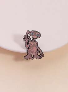 1 Stück lustiger Alien Emaille Pin, Cartoon Herren Broschen, Herren Anstecknadeln, Abzeichen für Rucksack, Kostümzubehör, kreative Schmuckgeschenke, Damen Tägliches Party Accessoire, modischer Schmuck, Geschenk für beste Freundin