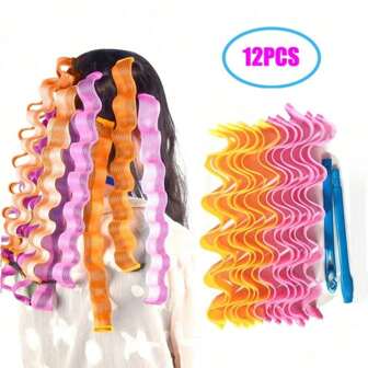 12pcs, 30cm Water Wave Curling Set, Braided Mesh Curling Tongs, Wave Crimper Hair Styler, Gift Tool, Hair, Travel Accessories, College Dom Essentials, Curling Iron, Flexi Rods, Curly Hair Brush, Bobby Pins, Heatless Curls, Hair Tools, Hair Rollers, Heatless Curls, Hair Curler, Hair Products And Accessories For Barber Salon Beauty, Hair Curl, Curly Hair Tools, Heatless Curlers, Hair, Accessories, Hair Products, Hair Tools, Hair Care, Curly Hair Brush, Barber, Heatless Waves, Hairstyle, Hairdressing,Curly Hair,Hair Rollers,Hair Curler,Heatless Curl,Heatless Curls,Hair Curlers,Rollers,Hair Curl,Rollers For Hair,Curly Hair Tools,Hair Rollers,Hair Roller,Curls Diffuser,Hair,Travel,Hair Products,Hair Tools,Hair Stuff,Barber,Barber Accessories,Barbershop,Hairdressing Equipment