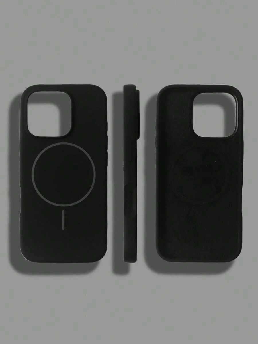 液态硅胶磁性手机壳适用于 16 Pro Max 防水防震防摔防刮 - 黑色 - 查看 1