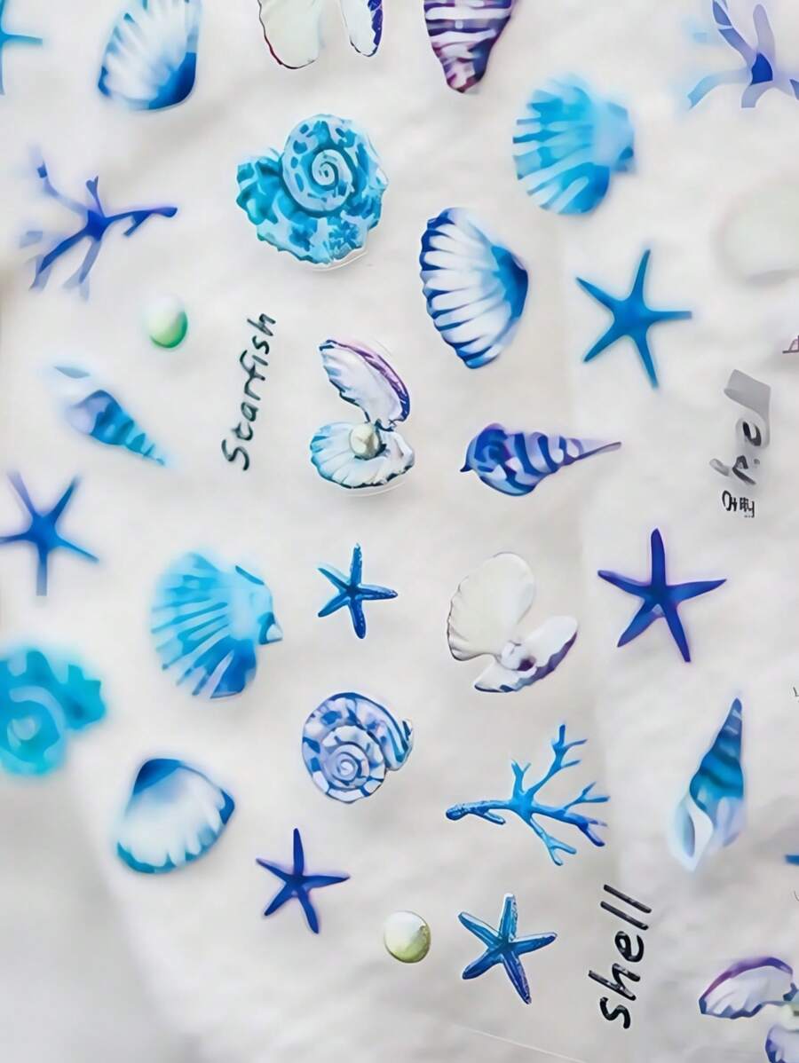 5D指甲贴纸 指甲贴纸贝壳5D美甲贴 薄透明背胶指甲贴 指甲配件 星云水母薄指甲贴花带粘性日间指甲 梦幻郁金香指甲饰品 指甲艺术贝壳切片，彩色不对称5D指甲 鲍鱼切片 指甲艺术贝壳石指甲亮片 5D指甲饰物 不对称贝壳切片 凝胶薄片 指甲用品 美人鱼指甲亮片 装饰用于指甲设计，树脂模具填充