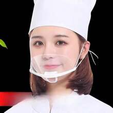 Masque facial transparent anti-buée, pour le service alimentaire, les chefs, la cuisine, la cafétéria, protège contre les gouttelettes, masque de restaurant réutilisable