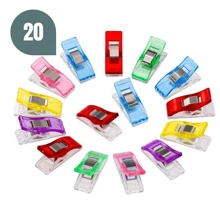 20 Colorful Quilting Clips, Pegs Or Staples For Sewing - Multicolor - View 1