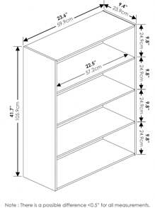 3-Tier Open Shelf Bookcase, Espresso - 濃縮咖啡 - 查看 3