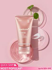 Medicube Collagen Overnight Wrapping Peel Off Facial Mask Pack - Elasticity & Hydration Care, Reduces Sagging & Dullness - Hydrolyzed Collagen For Glowing Skin - Korean Skin Care, 2.53 Fl.Oz,Face Masks Skincare