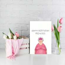 1pc Mother's Day Greeting Card, Happy Mother's Day And Birthday Card, 5*7in With Envelope