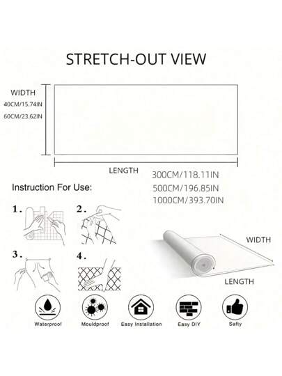 Roll Groen Wallpaper, Home Removable Waterproof Vinyl Peel Stick Kitchen, Bedroom, Living Room, Countertop, Furniture Wand Art Bedroom Stickers Room Paper ations Office Items Bathroom ation Stuff Ho Wallpapers view 9