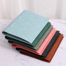 1/2/3 Libros, Cuaderno con tapa blanda desmontable, 60 hojas 120 páginas, estilo minimalista; Material suave, encuadernación espiral para reemplazo fácil, papel amigable con los ojos para escritura a doble cara, adecuado para oficina/escuela/vida diaria/cuaderno/bloc de dibujo, disponible en dos tipos de páginas, rayadas y en blanco.