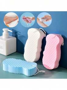 Gentle Exfoliating Sponge Loofah Bath Sponge For Baby Adults Bathing Dead Skin Remover - Grey - View 1