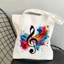 1/2/4 piezas de pegatinas transferibles de notas musicales vibrantes - Termoadhesivas DIY, calcomanías lavables para camisetas, sudaderas, almohadas, vaqueros y bolsas - Diseño abstracto colorido, salpicadura de acuarela, accesorios decorativos | Patrón musical | Transferencia lavable