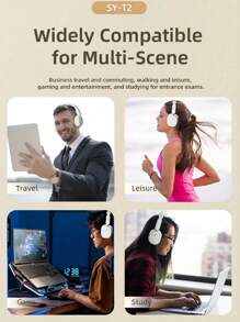 Reletech T2 True Wireless Headphones, Minimal Wireless 5.3 Full Earphone, Suitable For Travel, School, Party, Music, Gift, ANC Active Noise Reduction ENC Noise Reduction Can Connect 3.5mm Cable Wirelessly, Low Delay Appearance, Versatile Boys And Girls, Brothers, Festival Gifts, Birthday Gifts, First Choice Compatible With Apple