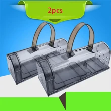 1pc Humane Mouse Trap - Indoor/Outdoor Non-Lethal Capture Device, Pet Friendly Blue Plastic