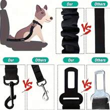1pc Pet Car Safety Leash, Retractable Car Traction Rope, Safety Belt, Dog Car Safety Leash, Pet Supplies - Multicolor - View 7