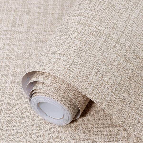 1 Roll Light Gray Linen Wallpaper Home Decor Self Adhesive Peel And Stick Wall Paper For Bedroom Dinning Room Kitchen Cabinets Wall Stickers Thicken Mildew-Proof Removable Contact Paper For Countertops Furniture Renovation Wall Art Bedroom Decor Home Decor Living Room Party Decorations Living Room Decor Office Decor Home Decor Items Wall Decor Bathroom Decor Room Decoration Stuff House Decor Wallpapers