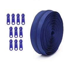 1 套 = 4.5 米拉链 + 10 个塑料拉链头，彩色尼龙 #3 拉链，带 10 个匹配的塑料拉链头，1 套/5 套，适用于服装、纺织品、箱包 - 多種顏色 - 查看 31