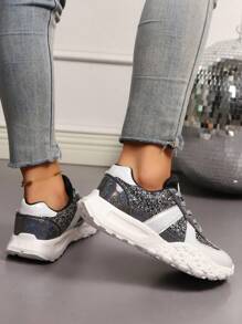 Baskets mode décontractées blocs de couleurs, confortables et durables pour les adolescents