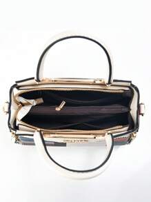 2pcs/Set High-Quality Plaid Pattern Ladies Handbags, Fashion Casual Shoulder Bag, Tote Bag, Large Capacity Work Bag, Suitable As Birthday/Mother's Day Gift, Elegant Style