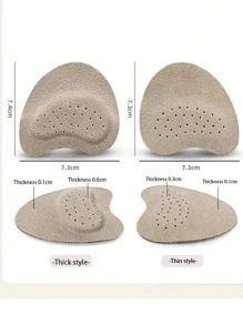 1/2 Double Shoe Pad High Heels, Sandals, Anti-Slip, Anti-Sweat, Special Pain Relief, Super Soft, Self-Ad, Anti-Slip Tape;