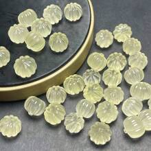 1pic Natural Citrine Pumpkin Pendant/Hole